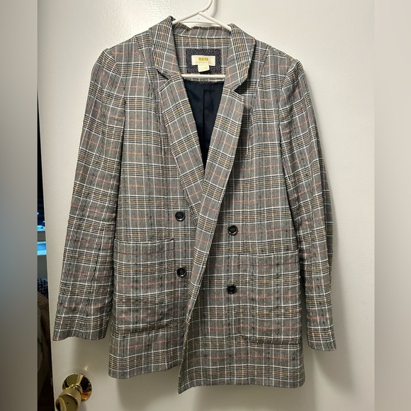 MAEVE Woman’s Multi Color Relaxed Herringbone Blazer - Picture 1 of 4